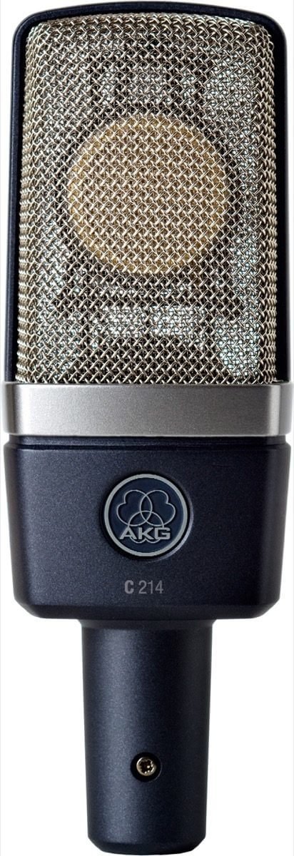 AKG C214 Large-Diaphragm Condenser Microphone, Single Mic
