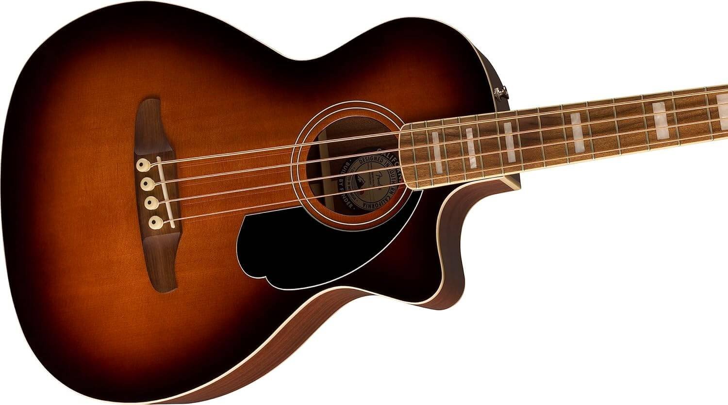 Fender Acoustic Bass Guitar, 4-String, Kingman V2 with Fishman Bass Acoustic Guitar Pickup with Tuner, Equalizer and Phase Contro