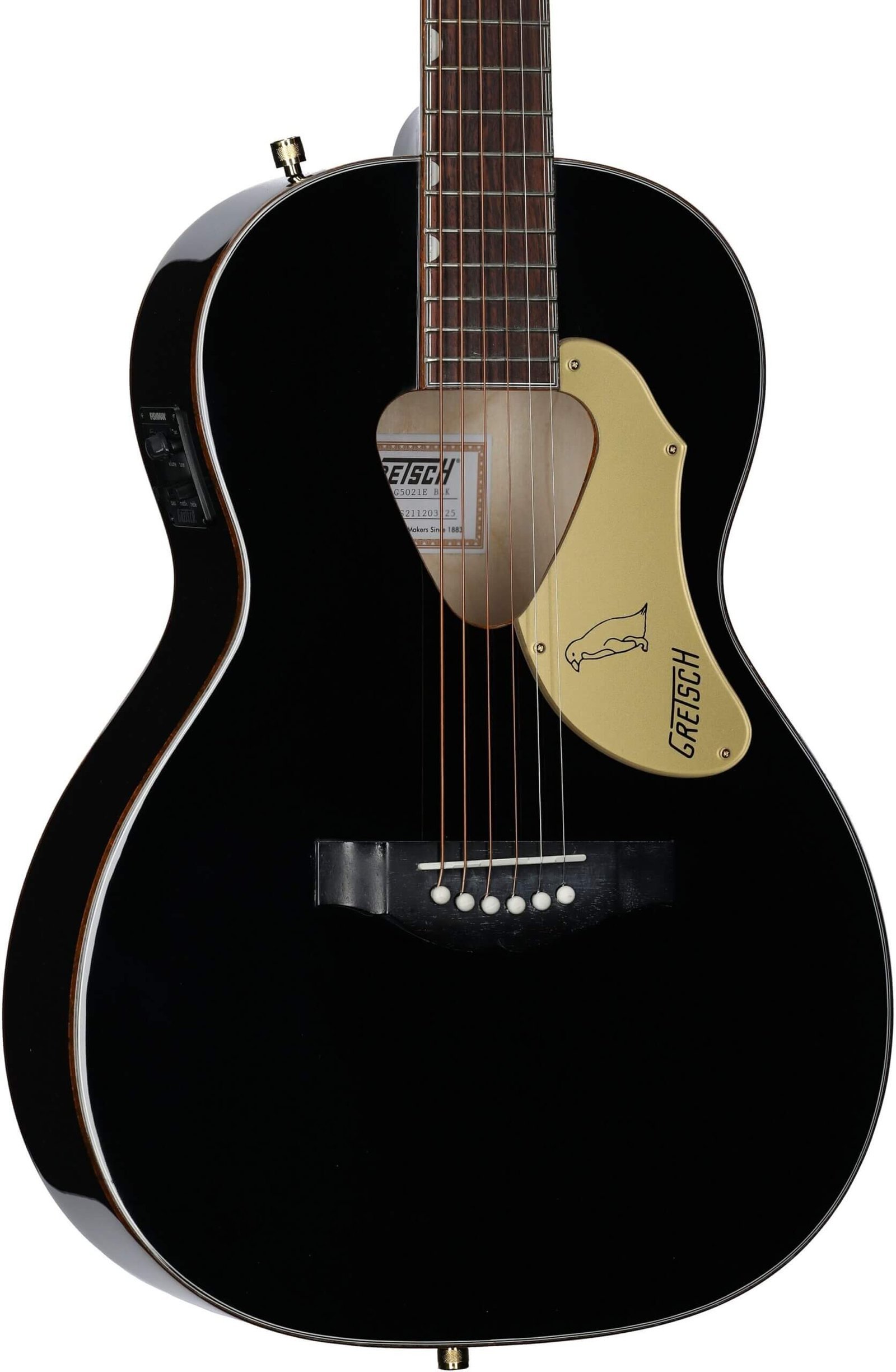Gretsch G5021WPE Rancher Penguin Parlor Acoustic-Electric Guitar, Black