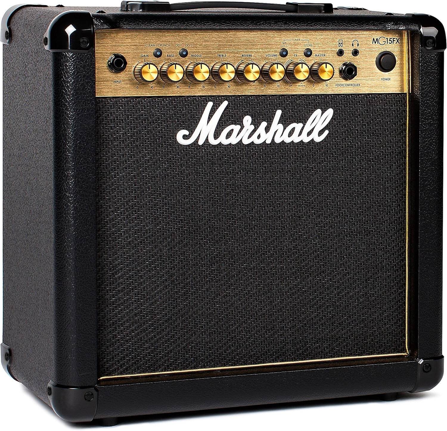 Marshall Mg15Gfx Guitar Combo Amplifier with Built-in Effects, Exercise Amplifier Suitable for Electric Guitar