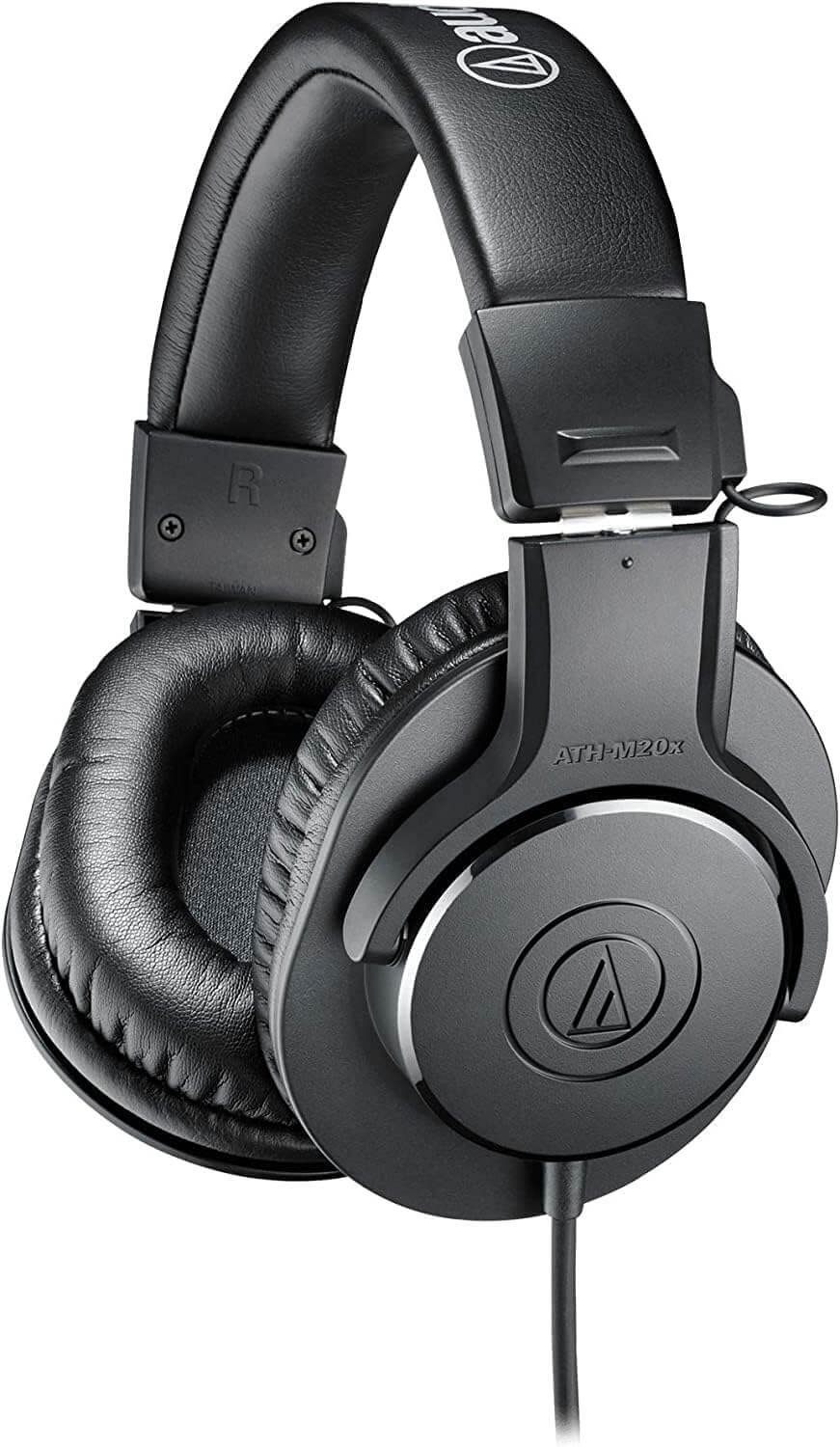 Audio-Technica ATH-M20x Professional Studio Monitor Headphones, Black (AUD ATHM20X)