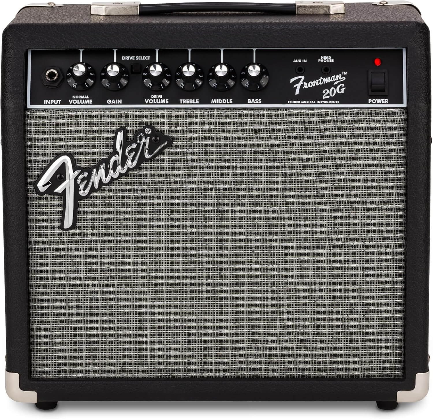 Fender Frontman 20G Guitar Amp, 20 Watts, with 2-Year Warranty 6 Inch Fender Special Design Speaker, 10x16x16 inches
