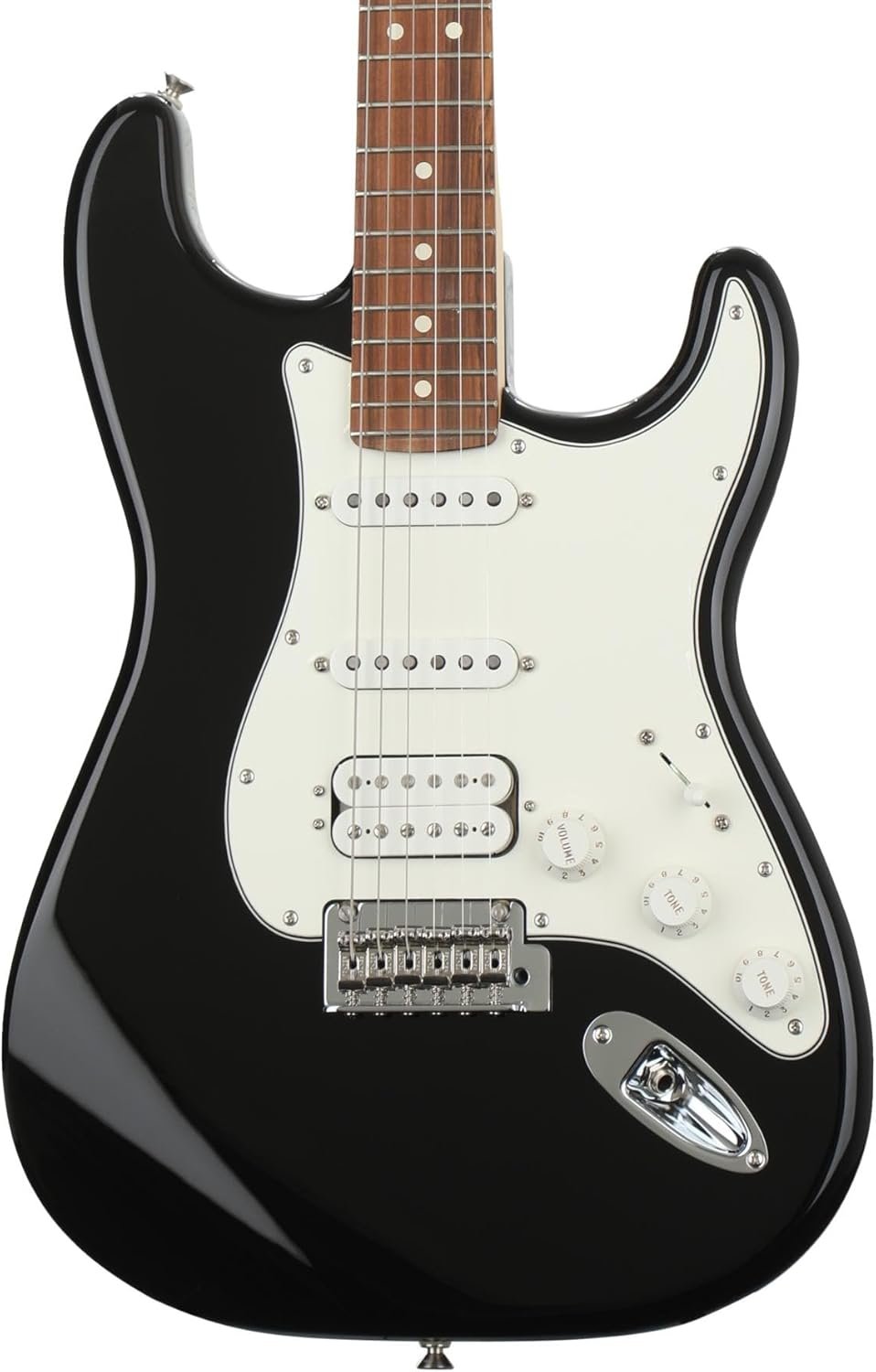 Fender Player Stratocaster HSS Electric Guitar, Black, Pau Ferro Fingerboard